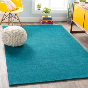 Mystique M-5330 Modern Wool Rug M5330-913 Teal 100% Wool 9' x 13'