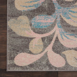 Nourison Tranquil TRA03 Farmhouse Machine Made Power-loomed Indoor Area Rug Grey/Beige 8'10" x 11'10" 99446484147