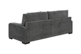 Porter Designs Big Chill Soft Microfiber Contemporary Sofa Gray 01-33C-01-4438