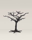 Black Ornament Tree - Set of 2 Spooky Metal Holders for Halloween & Autumn Mini Decorations