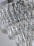 Bethel Chrome Chandelier in Metal & Crystal