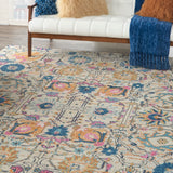 Nourison Passion PSN01 Bohemian Machine Made Power-loomed Indoor only Area Rug Ivory/Multi 9' x 12' 99446014726