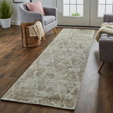 Elias 6718F Viscose / Wool Handwoven Abstract Rug