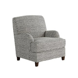 Fusion 01-02-C Transitional Accent Chair 01-02-C Faux Skin Carbon Accent Chair