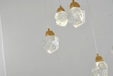 Bethel Gold LED Island Lighting in Metal & Crystal