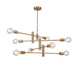 Bethel Golden Bronze Chandelier in Metal