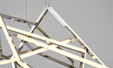 Bethel Chrome LED Chandelier in Stainless Steel & Acrylic