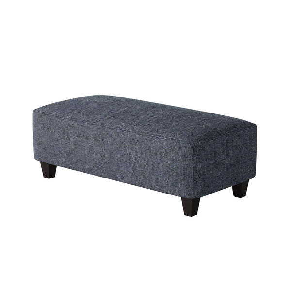 Fusion 100-C Transitional Cocktail Ottoman 100-C Sugarshack Navy 49" Wide Cocktail Ottoman