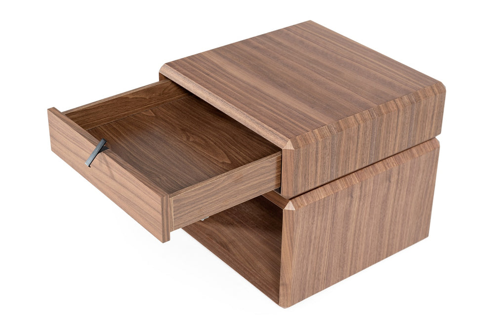 VIG Furniture Modrest Maceo - Modern End Table VGBB-BOX300-WAL