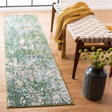 Madison 400 Madison 425 Contemporary Power Loomed Polypropylene Friese Rug Green / Turquoise