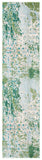 Madison 400 Madison 499 Contemporary Power Loomed Polypropylene Friese Rug Green / Blue