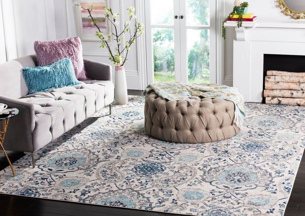 Safavieh Madison 600 Polypropylene Pile 65% Polypropylene 21% Jute 7% Polyester 7% Cotton Rug MAD600C-5SQ