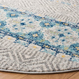 Madison 700 Madison 797 Bohemian Power Loomed 65% Polypropylene 21% Jute 7% Polyester 7% Cotton Rug Grey / Turquoise