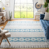 Madison 700 Madison 797 Bohemian Power Loomed 65% Polypropylene 21% Jute 7% Polyester 7% Cotton Rug Grey / Turquoise