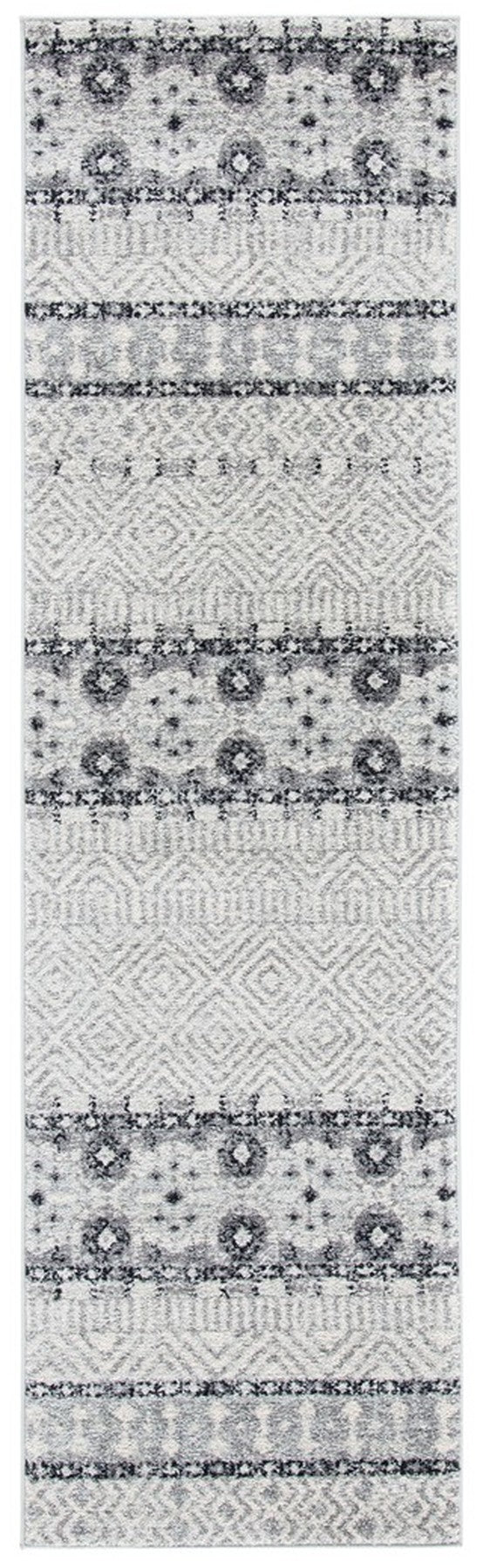 Madison 700 Madison 797 Bohemian Power Loomed 65% Polypropylene 21% Jute 7% Polyester 7% Cotton Rug Charcoal / Grey