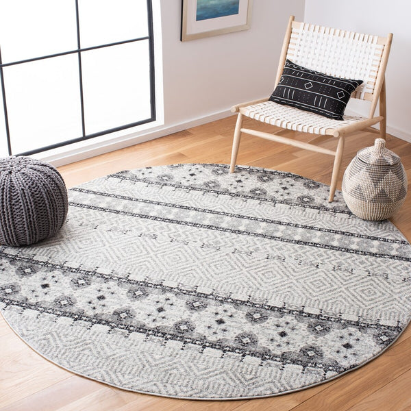 Madison 700 Madison 797 Bohemian Power Loomed 65% Polypropylene 21% Jute 7% Polyester 7% Cotton Rug Charcoal / Grey