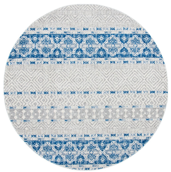 Madison 700 Madison 797 Bohemian Power Loomed 65% Polypropylene 21% Jute 7% Polyester 7% Cotton Rug Silver / Navy