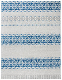 Madison 700 Madison 797 Bohemian Power Loomed 65% Polypropylene 21% Jute 7% Polyester 7% Cotton Rug Silver / Navy