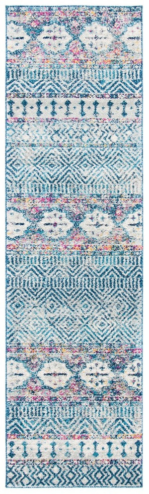 Madison 700 Madison 797 Bohemian Power Loomed 65% Polypropylene 21% Jute 7% Polyester 7% Cotton Rug Denim Blue / Purple