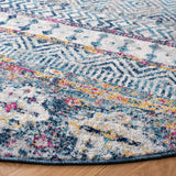 Madison 700 Madison 797 Bohemian Power Loomed 65% Polypropylene 21% Jute 7% Polyester 7% Cotton Rug Denim Blue / Purple