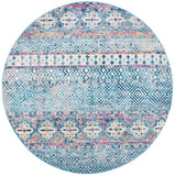 Madison 700 Madison 797 Bohemian Power Loomed 65% Polypropylene 21% Jute 7% Polyester 7% Cotton Rug Denim Blue / Purple