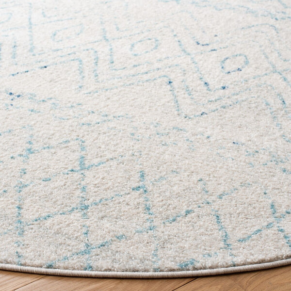 Madison 700 Madison 798 Bohemian Power Loomed 65% Polypropylene 21% Jute 7% Polyester 7% Cotton Rug Ivory / Aqua