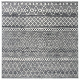 Madison 700 Madison 798 Bohemian Power Loomed 65% Polypropylene 21% Jute 7% Polyester 7% Cotton Rug Charcoal / Ivory