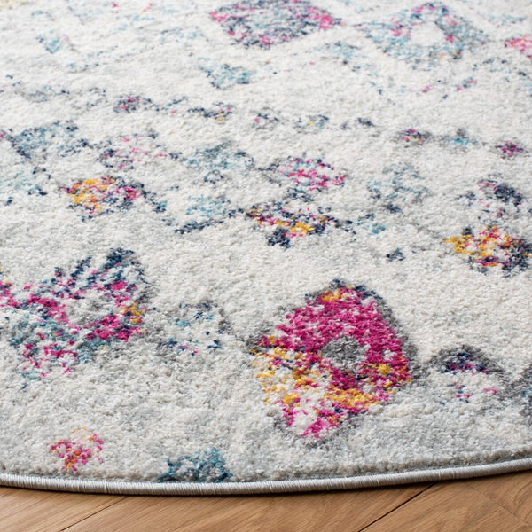 Madison 700 Madison 798 Bohemian Power Loomed 65% Polypropylene 21% Jute 7% Polyester 7% Cotton Rug Grey / Purple