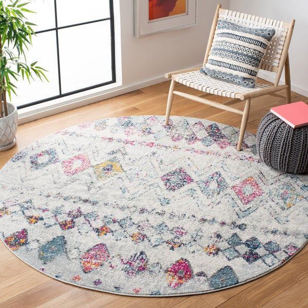 Madison 700 Madison 798 Bohemian Power Loomed 65% Polypropylene 21% Jute 7% Polyester 7% Cotton Rug Grey / Purple