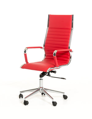 VIG Furniture Modrest Madison Modern Red Leatherette Office Chair VGLFWX-15-RED