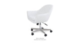 Madison Office White Leatherette