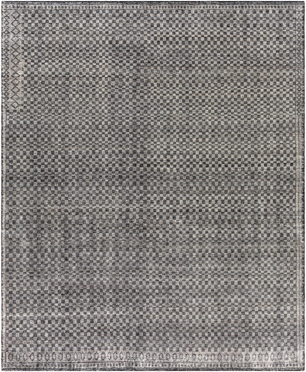 Malaga MAG-2300 Modern Wool Rug MAG2300-810 Khaki, Black, Light Gray 100% Wool 8' x 10'