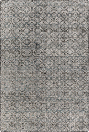 Malaga MAG-2302 Modern Wool, Polyester Rug MAG2302-81012 Ink, Denim, Khaki, Tan, Lime, Dark Brown 90% Wool, 10% Polyester 8'10" x 12'