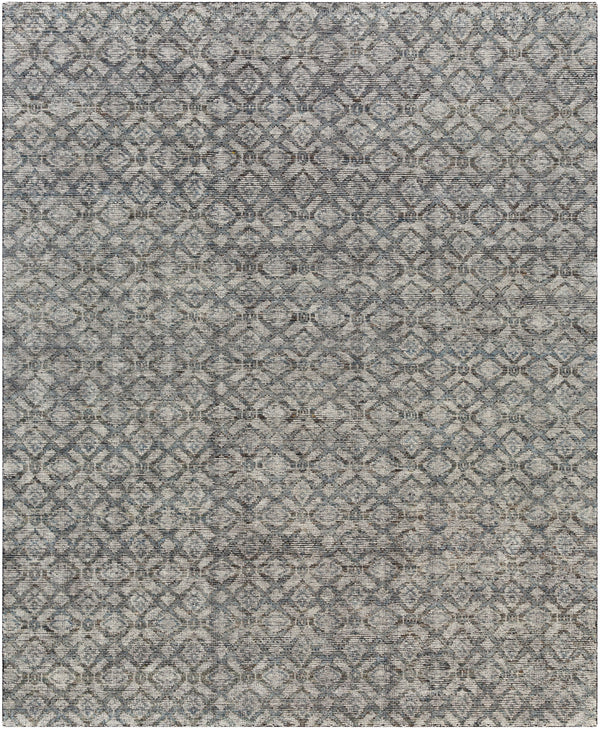 Malaga MAG-2302 Modern Wool, Polyester Rug MAG2302-810 Ink, Denim, Khaki, Tan, Lime, Dark Brown 90% Wool, 10% Polyester 8' x 10'