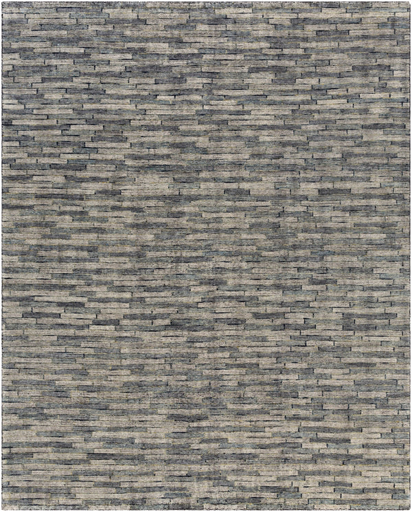 Malaga MAG-2303 Modern Wool, Polyester Rug MAG2303-810 Ink, Denim, Khaki, Tan, Lime 90% Wool, 10% Polyester 8' x 10'
