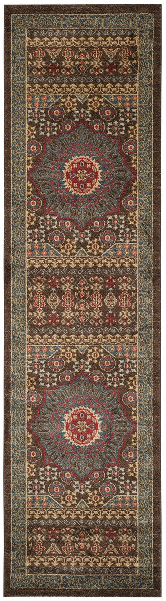 Safavieh Mahal 620 Polypropylene Pile Power Loomed Traditional Rug MAH620C-9SQ