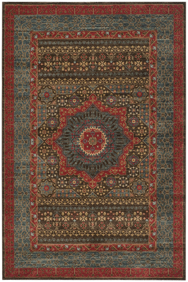 Safavieh Mahal 620 Polypropylene Pile Power Loomed Traditional Rug MAH620C-9SQ