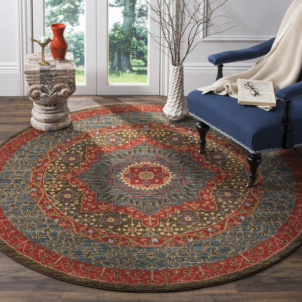 Safavieh Mahal 620 Power Loomed Polypropylene Traditional Rug MAH620C-3