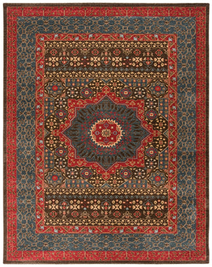 Safavieh Mahal 620 Polypropylene Pile Power Loomed Traditional Rug MAH620C-9SQ