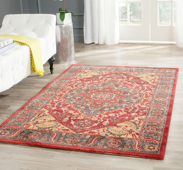 Safavieh Mahal 621 Power Loomed Polypropylene Traditional Rug MAH621C-3