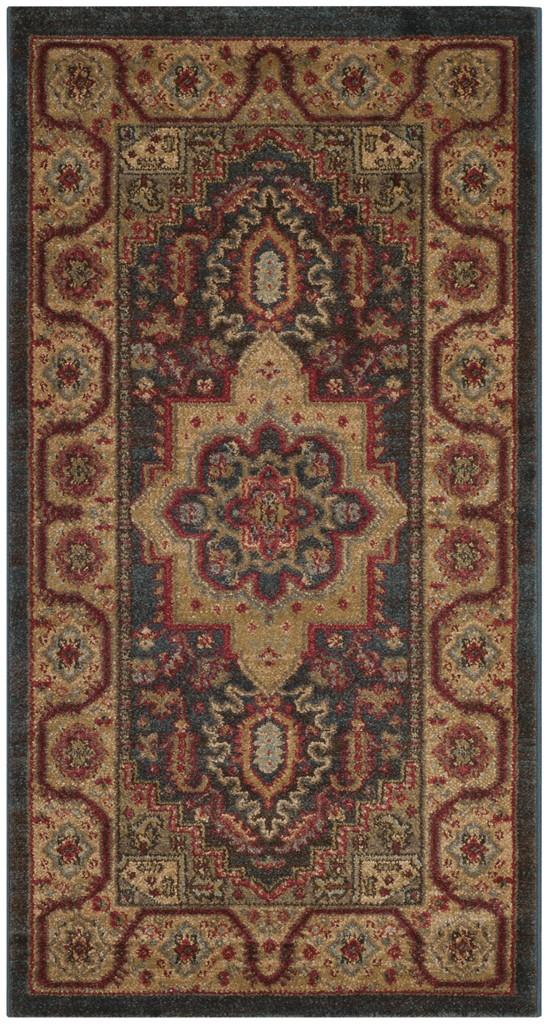 Safavieh Mahal 656 Polypropylene Pile Power Loomed Traditional Rug MAH656E-3SQ