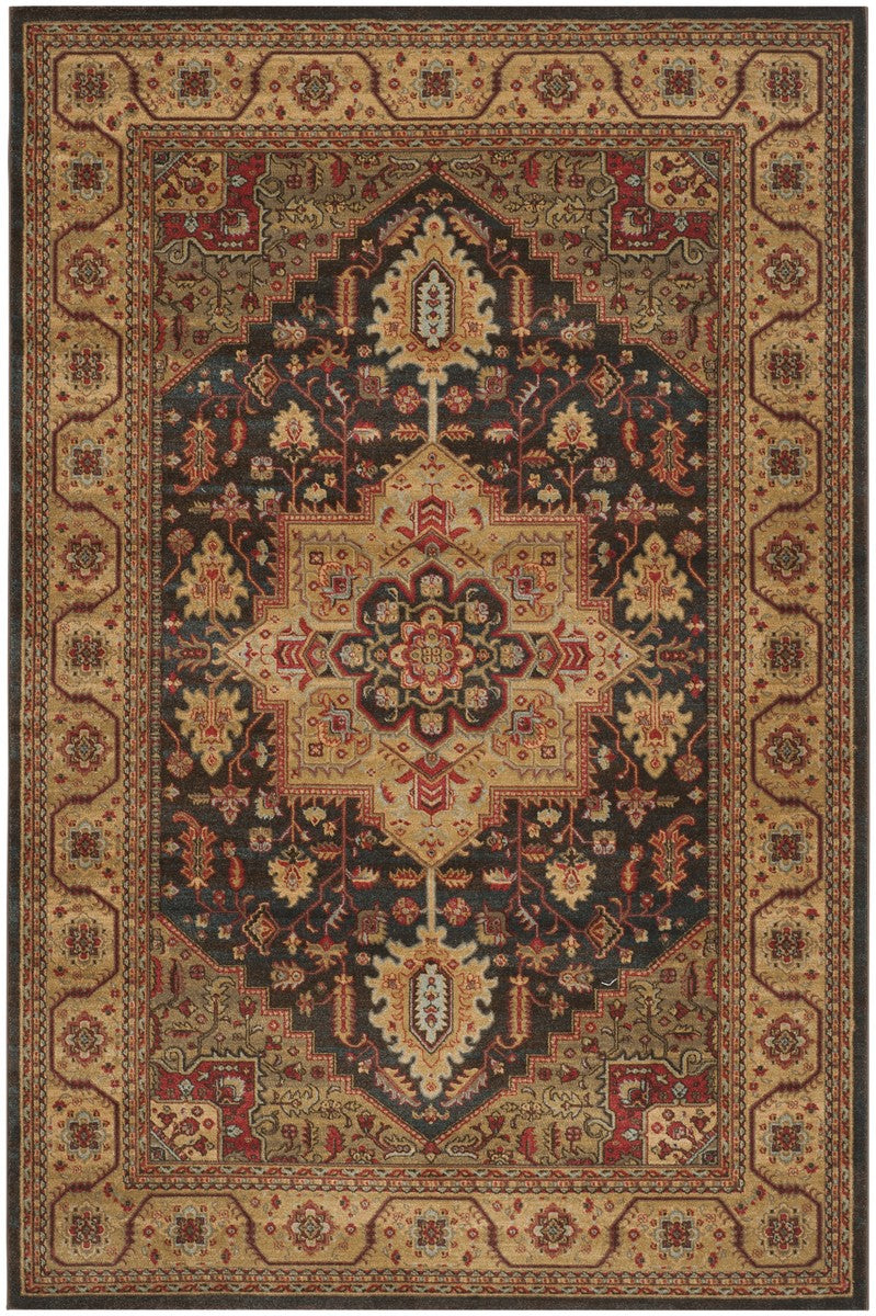 Safavieh Mahal 656 Polypropylene Pile Power Loomed Traditional Rug MAH656E-3SQ