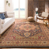 Safavieh Mahal 656 Polypropylene Pile Power Loomed Traditional Rug MAH656E-3SQ