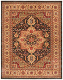 Safavieh Mahal 656 Polypropylene Pile Power Loomed Traditional Rug MAH656E-3SQ