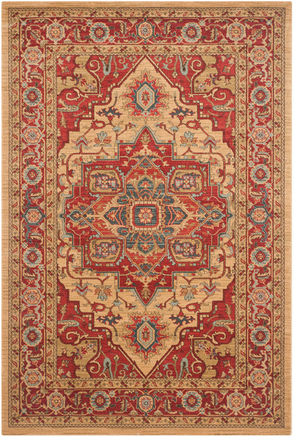 Safavieh Mahal 698 Polypropylene Pile Power Loomed Traditional Rug MAH698A-3SQ