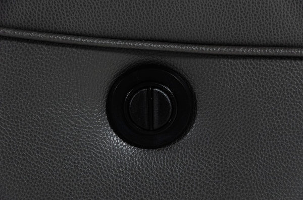 VIG Furniture Divani Casa Maine - Modern Grey Eco-Leather Right Facing Sectional Sofa with Recliner VGKNE9104-GREY1-SECT