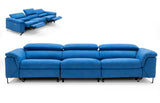 VIG Furniture Divani Casa Maine - Modern Blue Fabric Sofa w/ Electric Recliners VGKNE9104-E9-BLU-4-S