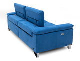 VIG Furniture Divani Casa Maine - Modern Royal Blue Fabric Sofa w/ Electric Recliners VGKNE9104-E9-BLU-3-S