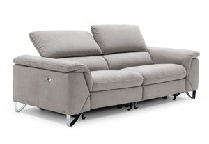 Divani Casa Maine - Stylish Modern Fabric Sofa with Electric Recliners and Adjustable Headrests