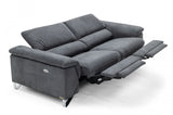VIG Furniture Divani Casa Maine - Modern Dark Grey Fabric Sofa w/ Electric Recliners VGKNE9104-E9-GRY-3-S VGKNE9104-E9-GRY-3-S